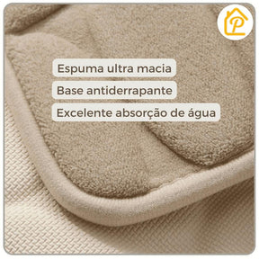 Tapete para Banheiro Antiderrapante Tech - PAGUE 1 LEVE 2 + Brinde Exclusivo